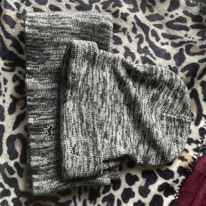 Pink scarf and beanie